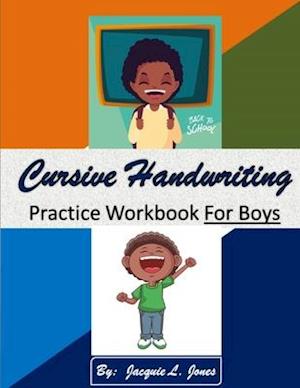 Cursive Handwriting Practice Workbook for Boys