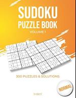 Sudoku puzzle book - normal volume 1: 300 puzzles and solutions - sudoku puzzle book for adults 