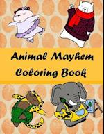 Animal Mayhem Coloring Book