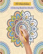 50 Mandalas Coloring Book for Adults