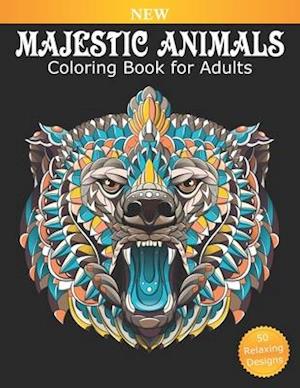 Coloring Book for Adults Majestic Animals