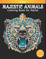 Coloring Book for Adults Majestic Animals