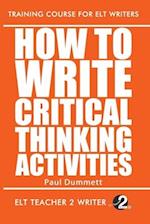 How To Write Critical Thinking Activities