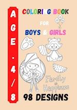 Coloring Book for Boys and Girls