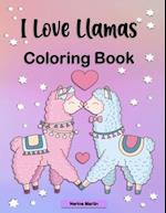 I Love Llamas Coloring Book