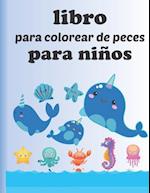 Libro para colorear de peces para niños