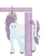 Unicorn Coloring Journal