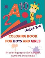 Coloring book for boys and girls ages 3-6