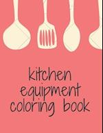 kitchen equipment coloring book