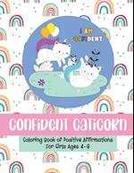 Confident Caticorn Coloring Book of Positive Affirmations