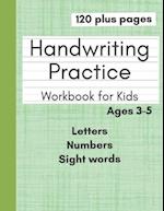 Handwriting Practice Workbook for Kids