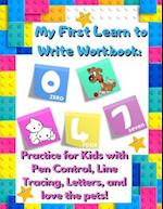 My First Learn to Write Workbook