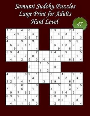 Samurai Sudoku Puzzles - Large Print for Adults - Hard Level - N°47