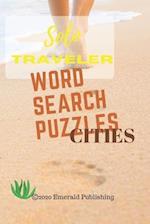 Solo traveller: Word search puzzles. Cities 