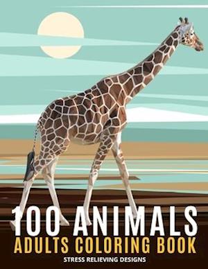 100 Animals Adults Coloring Book