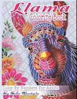 Llama Coloring Book - Color By Numbers For Adults