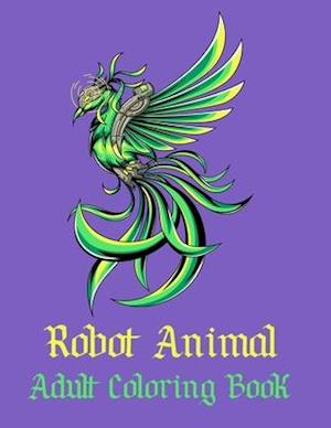 Robot Animal Adult Coloring Book