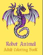 Robot Animal Adult Coloring Book