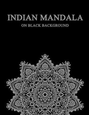 Indian Mandala on black background