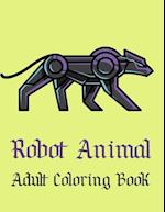 Robot Animal Adult Coloring Book