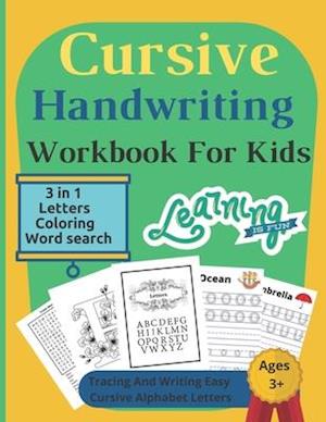 Cursive Handwriting Workbook For Kids