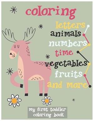 coloring letters animals numbers time vegetables fruits and more