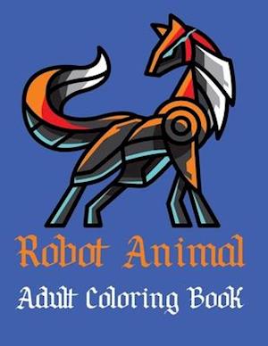 Robot Animal Adult Coloring Book