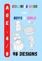 Coloring Book for Boys and Girls