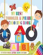 My Best Toddler Alphabet Coloring Book