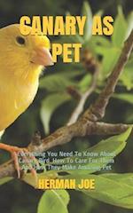 Canary as Pet