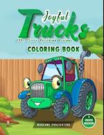 Joyful Trucks Coloring Book (100+ Stress Relieving Designs)