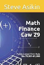 Math Finance Law 29