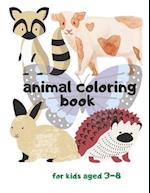 animal coloring book for kids aged 3-8