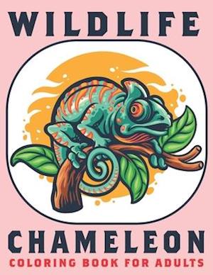 Wildlife Chameleon Coloring Book For Adults