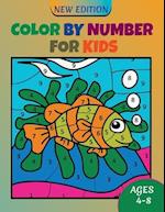 Color by Number For Kids Ages 4-8