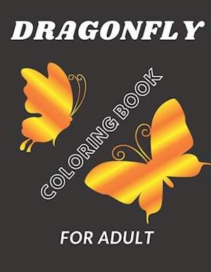 Dragonfly coloring book For Adult