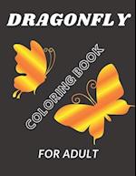 Dragonfly coloring book For Adult