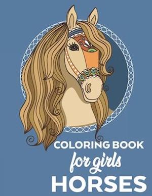 Coloring Book for Girls Horses