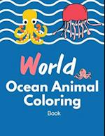 World Ocean animal coloring book