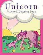 Unicorn Activity and Coloring Book