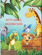 Cute Animal Coloring Book - Coloring Book for Kids Ages 4-8 yars