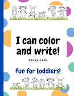 I can color and write!