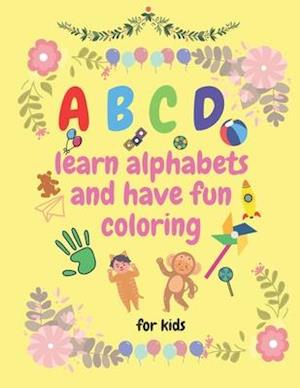ABCD learn alphabets and have fun coloring