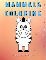 Mammals coloring book for kids