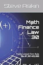 Math Finance Law 30