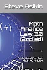 Math Finance Law 30 (2nd ed)