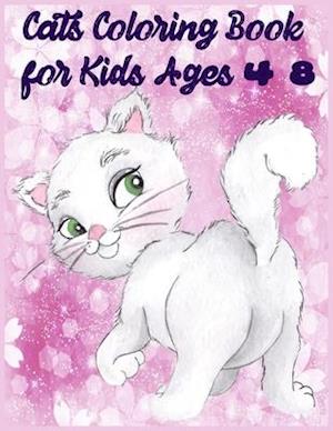 Cats Coloring Book for Kids Ages 4-8