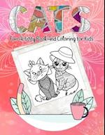 Cats Fun Activity Book And Coloring for Kids