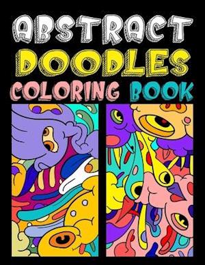 Abstract doodles coloring book