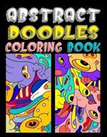 Abstract doodles coloring book